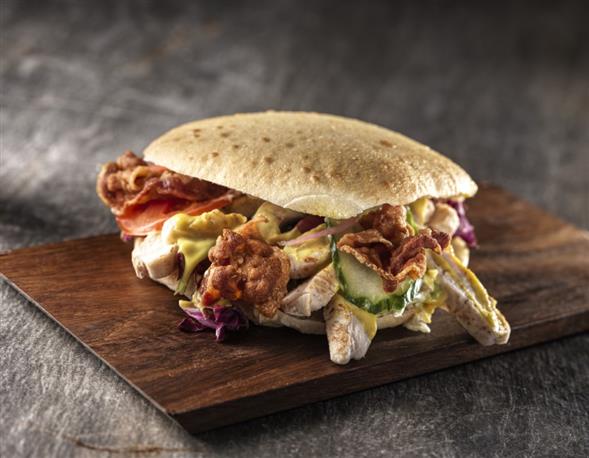 Sandwich m. kylling/bacon